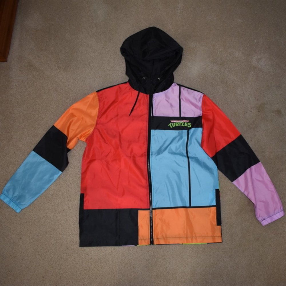 Teenage Mutant Ninja Turtles TMNT Men's 2021 Raincoat Large W/ Hood